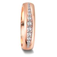 Partnerring 750/18 K Rosegold Diamant 0.28 ct, 15 Steine, tw-vsi-581814