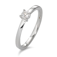 Solitär Ring 750/18 K Weissgold Diamant weiss, 0.20 ct, Brillantschliff, w-si-583660