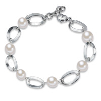 Armband Edelstahl Austrian pearls 19-21 cm verstellbar-583955