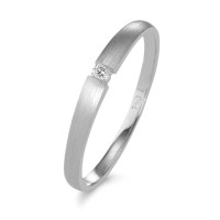 Solitär Ring 750/18 K Weissgold Diamant 0.03 ct, w-si-584205