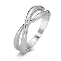 Fingerring Silber Diamant 0.006 ct rhodiniert Infinity-585649