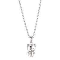 Halskette mit Anhänger Silber rhodiniert Teddybär 36-38 cm verstellbar-588018