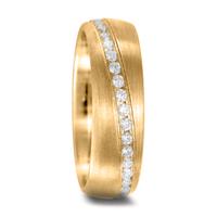 Partnerring 750/18 K Gelbgold Diamant 0.34 ct, 51 Steine, w-si