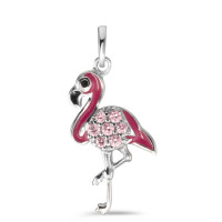 Anhänger Silber Zirkonia lackiert Flamingo-588148