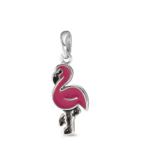Anhänger Silber lackiert Flamingo-588163