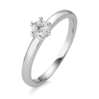 Solitär Ring 750/18 K Weissgold Diamant 0.25 ct-588780
