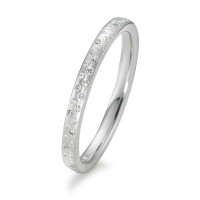 Memory Ring 750/18 K Weissgold Diamant 0.096 ct-589860