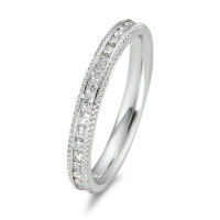 Memory Ring 750/18 K Weissgold Diamant 0.532 ct, 38 Steine, w-si
