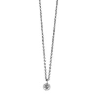 Collier 750/18 K Weissgold Diamant 0.06 ct 42 cm