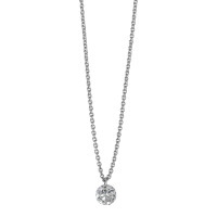 Collier 750/18 K Weissgold Diamant 0.15 ct 42 cm