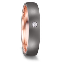TeNo Love Ring 585/14 K Rotgold mit Tantal und Diamant 0.04 ct-591756