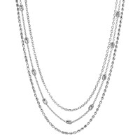 Collier Silber rhodiniert 41-43 cm verstellbar-591871