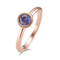 Ring Joy Roségold aus Edelstahl und Purple Rose Zirkonia, Ø7mm-594034
