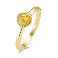 Ring Joy Gold aus Edelstahl mit Imperial Yellow Zirkonia, Ø7mm-594061