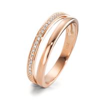 Fingerring 750/18 K Rotgold Diamant 0.06 ct-594934