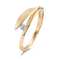 Fingerring 750/18 K Gelbgold Diamant 0.07 ct, Brillantschliff, w-si-594945