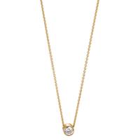 Collier 750/18 K Gelbgold Diamant 0.06 ct 40-42 cm verstellbar-595002