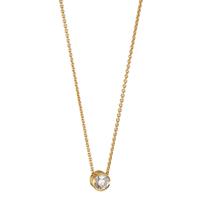 Collier 750/18 K Gelbgold Diamant 0.10 ct 40-42 cm verstellbar-595004