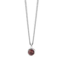 Halskette Joy Edelstahl mit Scarlet Red Zirkonia, 42cm-595810