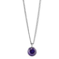 Halskette Joy Edelstahl mit Purple Rose Zirkonia, 42cm-595824