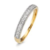 Fingerring 750/18 K Gelbgold Diamant 0.25 ct-596091