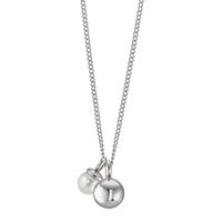 TeNo Halskette Joy mit Pearl Drop und Kugelanhänger, 45cm-596325