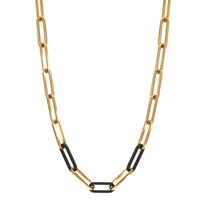 TeNo Halskette Soho Gold aus Edelstahl mit Carbon 45-48 cm verstellbar-596985