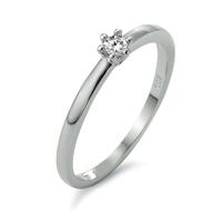 Solitär Ring 950 Platin Diamant weiss, 0.07 ct, Brillantschliff, w-si-597352