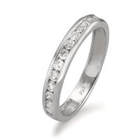 Memory Ring 750/18 K Weissgold Diamant 0.51 ct, 15 Steine, w-si-597584