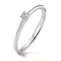 Solitär Ring 750/18 K Weissgold Diamant 0.05 ct, w-si-597588