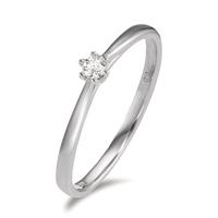 Solitär Ring 750/18 K Weissgold Diamant 0.05 ct, w-si-600385