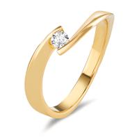 Fingerring 750/18 K Gelbgold Diamant 0.09 ct, w-si