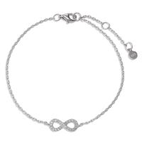 Armband Silber Zirkonia rhodiniert Infinity 16-20 cm verstellbar-600958