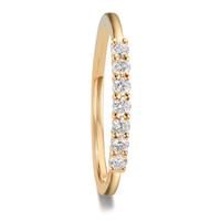 Memory Ring 750/18 K Gelbgold Diamant 0.259 ct, 7 Steine, w-si-603831