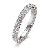 Memory Ring 750/18 K Weissgold Diamant 1.87 ct, 51 Steine, tw-si-604389