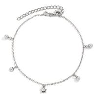 Fusskettchen Silber Zirkonia rhodiniert shining Pearls Stern 20-26 cm verstellbar