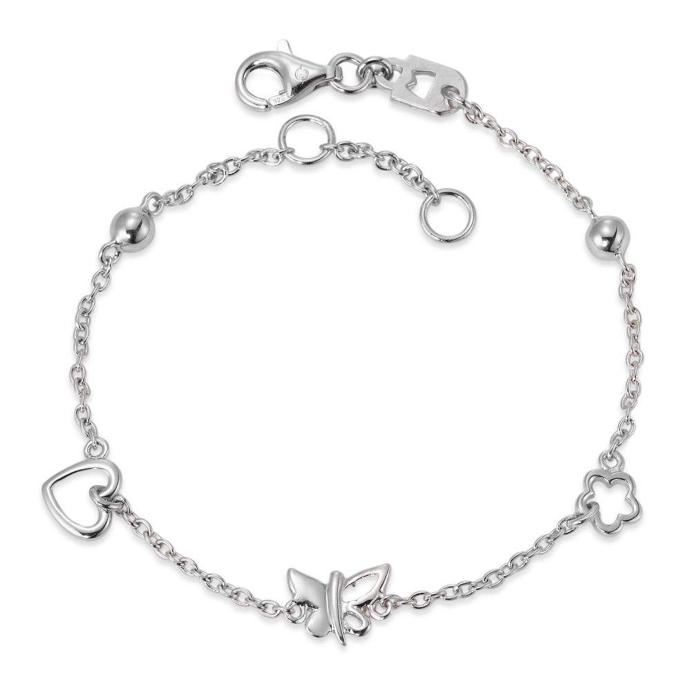 Armband Silber rhodiniert Schmetterling 16-18 cm verstellbar-220612