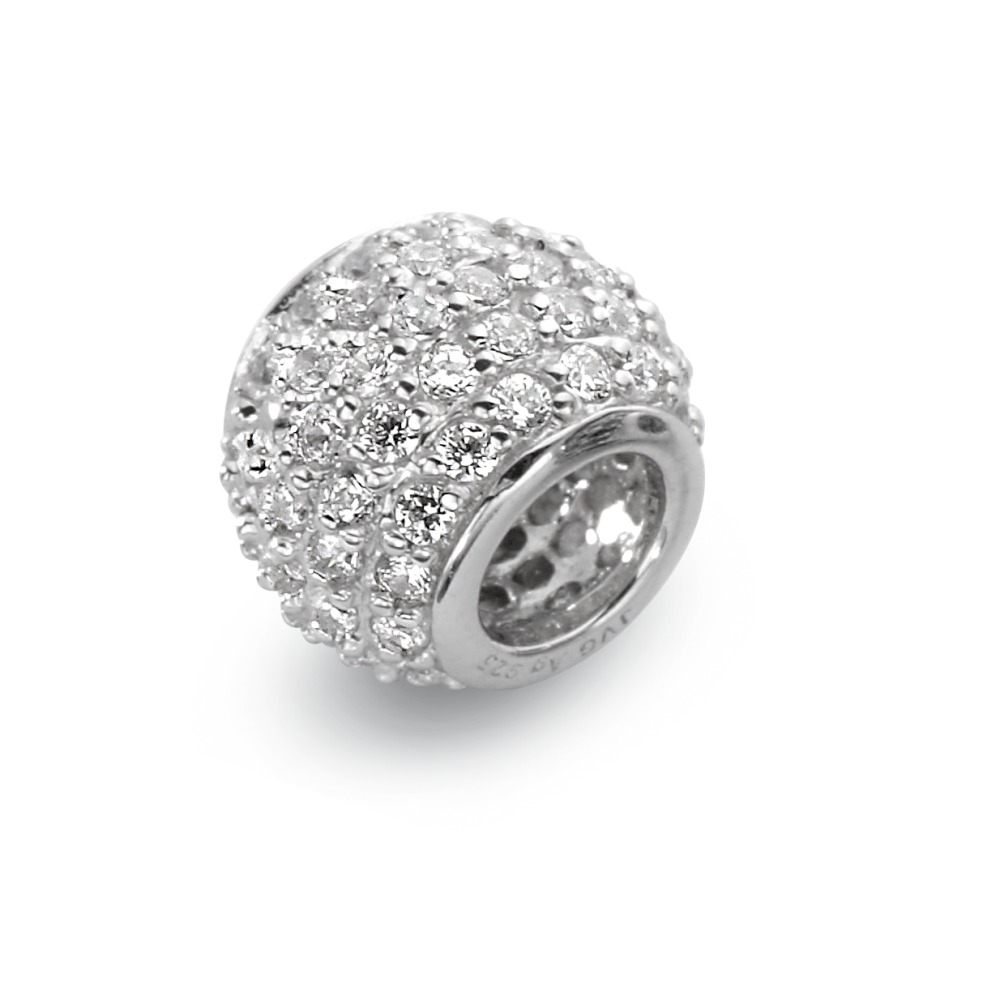 Beads Silber Zirkonia rhodiniert-221091