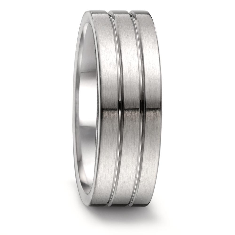 Ring YUNIS Design aus Edelstahl satiniert -306729