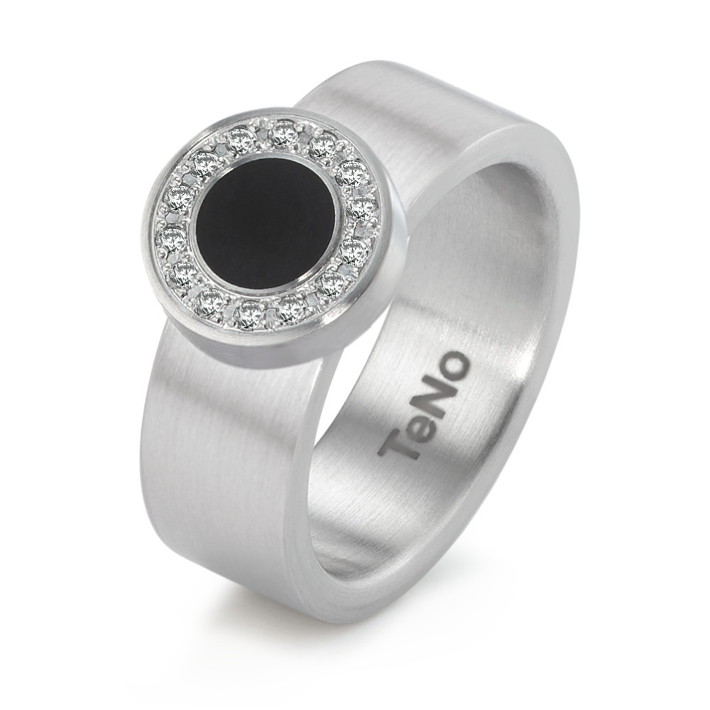 TeNo DELUXX Ring aus Edelstahl mit Brillantpavée-308041