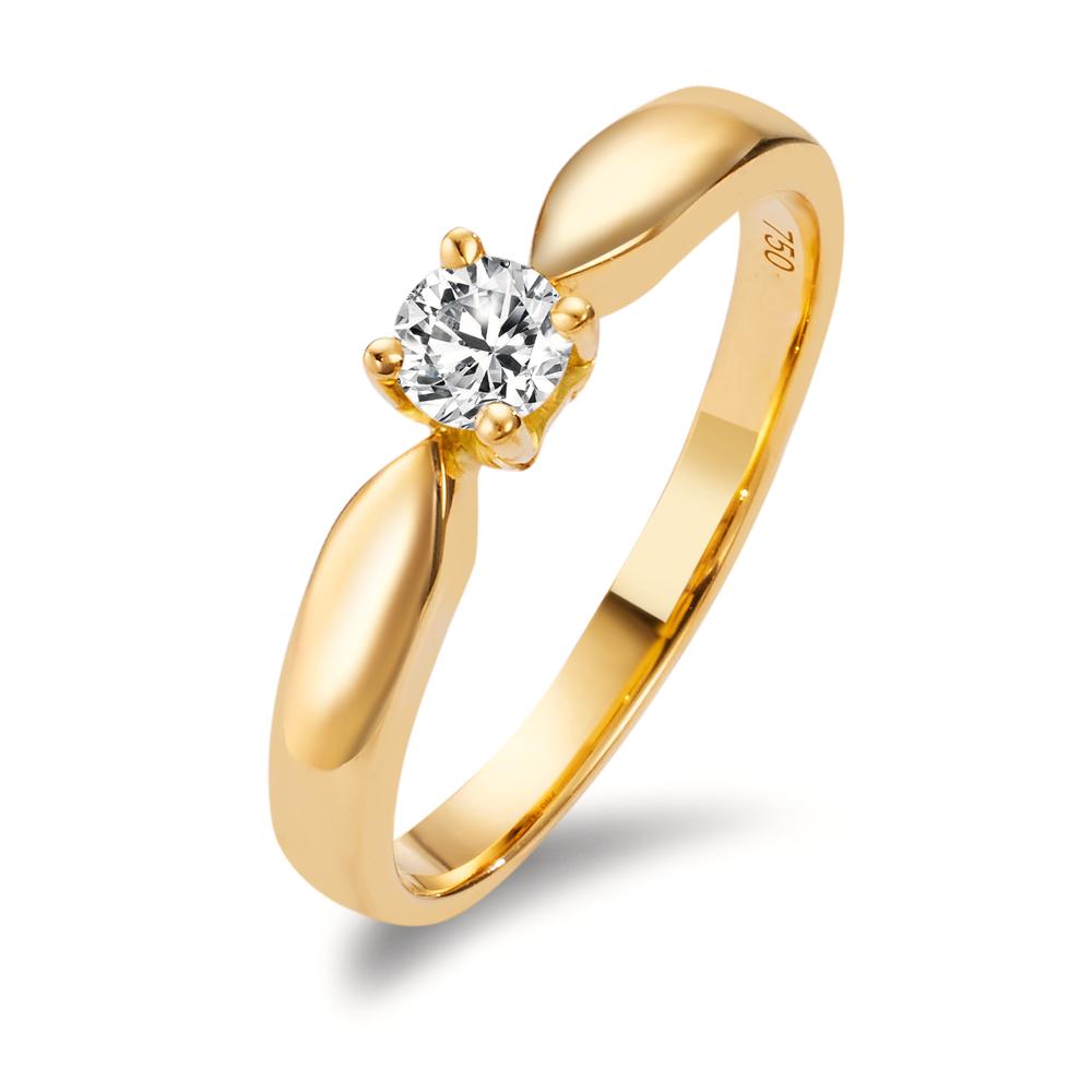 Solitär-Ring Gold 750 Diamant-348597