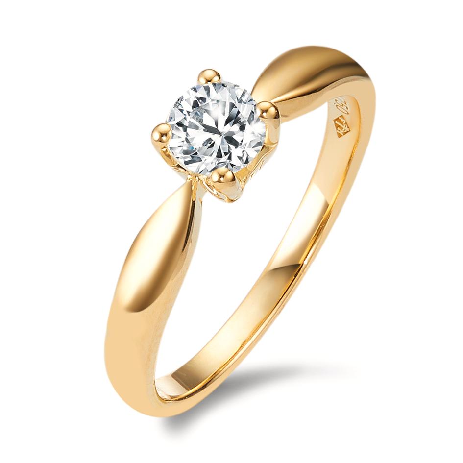 Solitär-Ring Gold 750 Diamant-348601