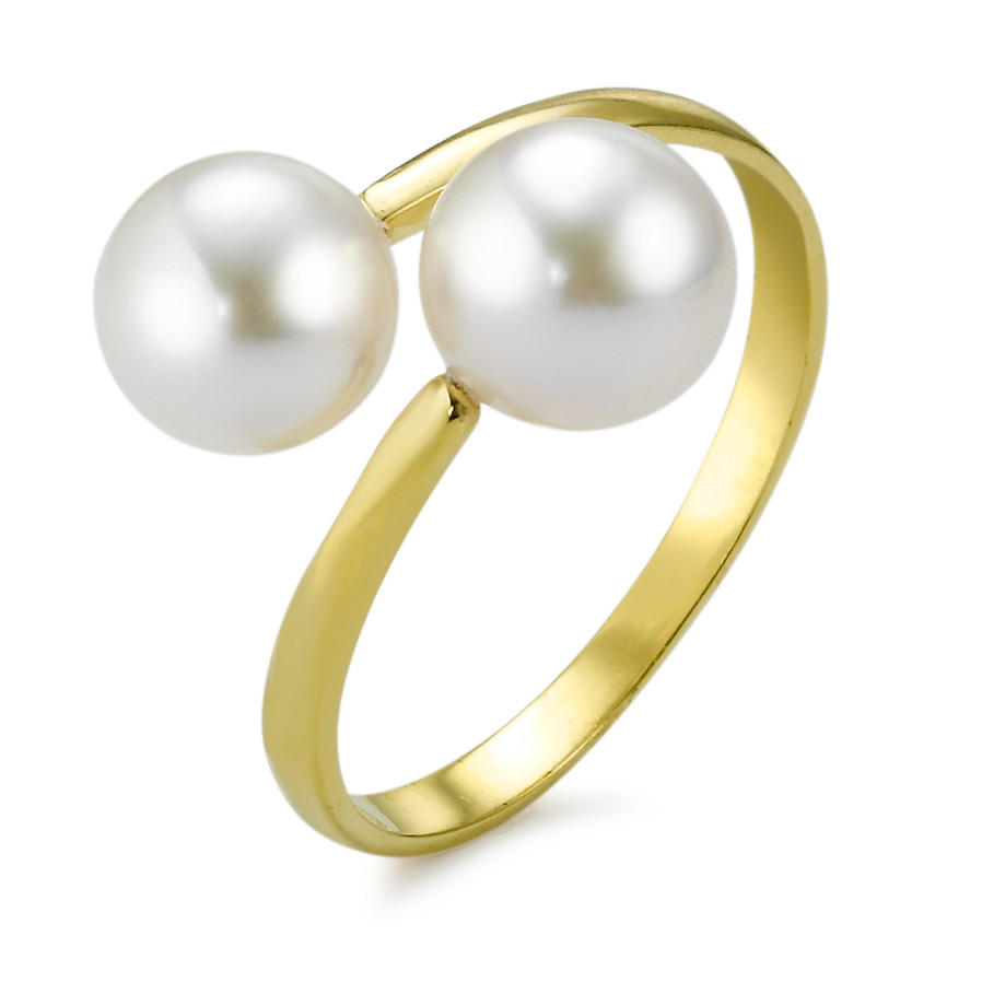 Ring Gold 750 mit Perlen-348684