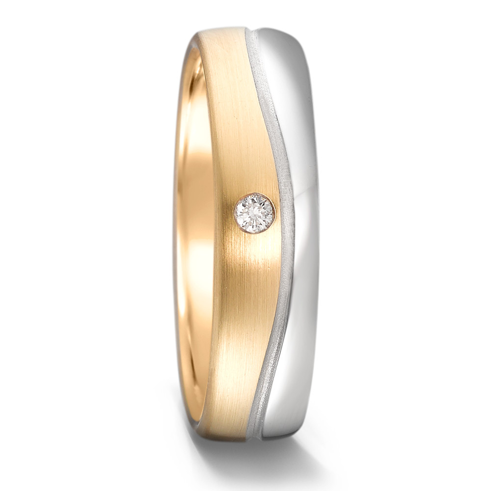 Ehering Gold bicolor, Diamant-350434