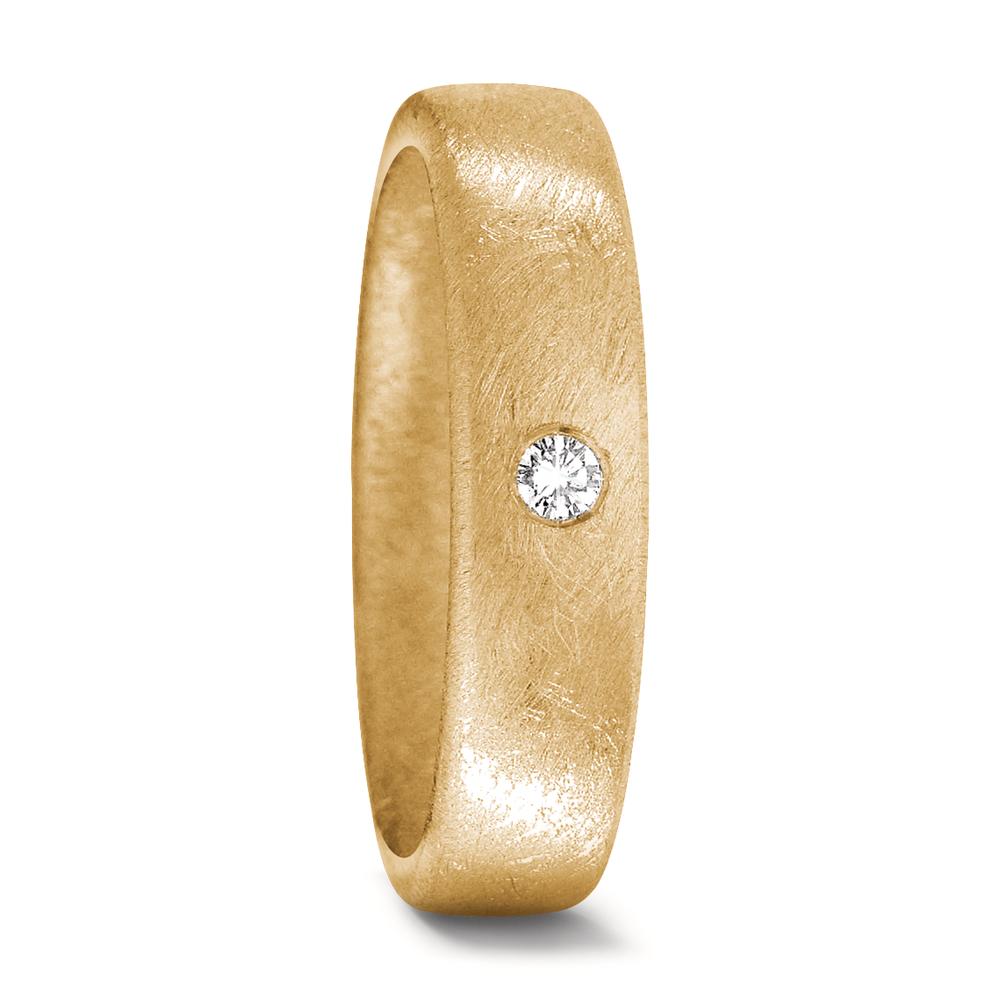Partnerring 750/18 K Gelbgold Diamant 0.05 ct, w-si-503003