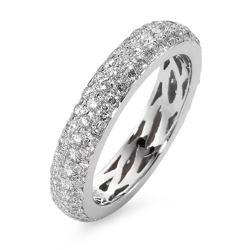 Fingerring 750/18 K Weissgold Diamant 1.436 ct-563310