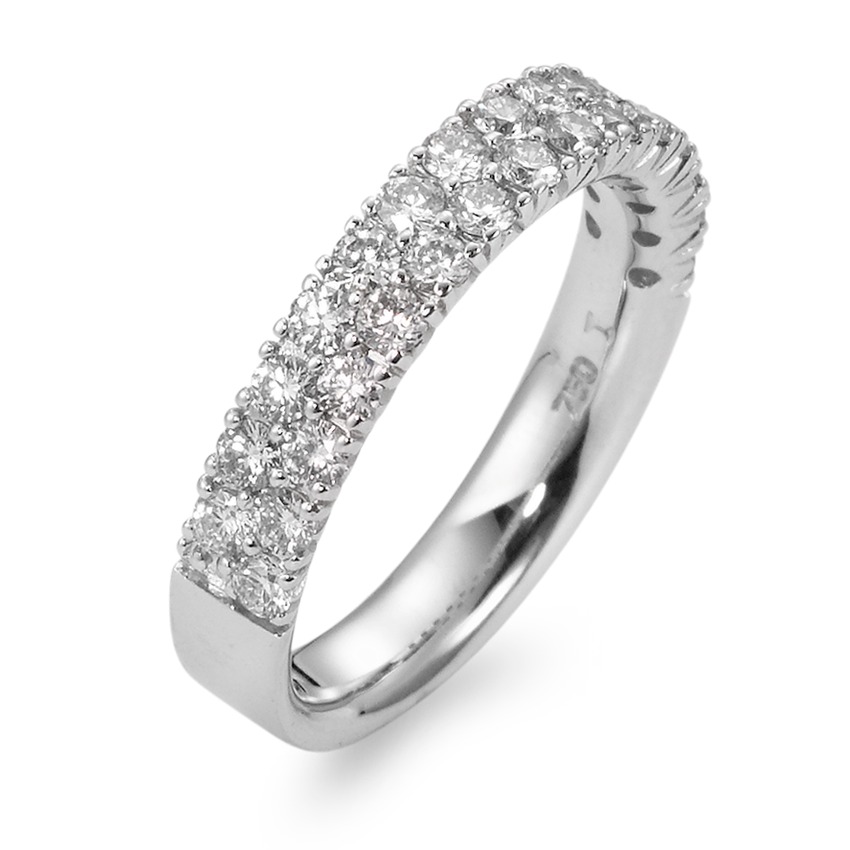 Fingerring 750/18 K Weissgold Diamant 0.84 ct-563338