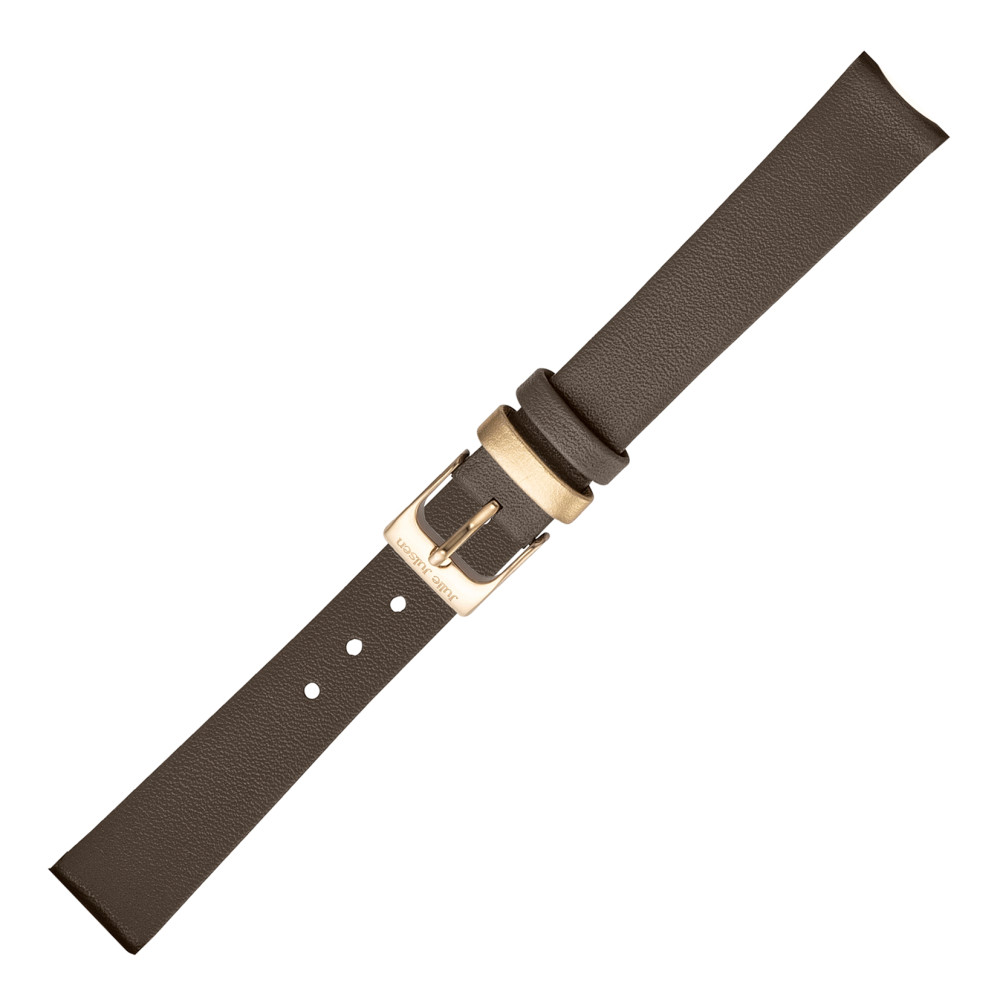 Uhrenband Leder, Edelstahl rosé IP beschichtet 15 cm-592091