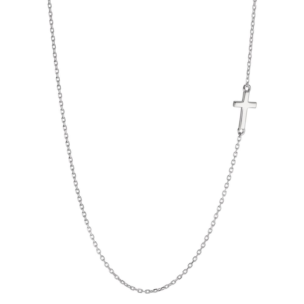 Collier Silber rhodiniert Kreuz 40-43 cm verstellbar-592762