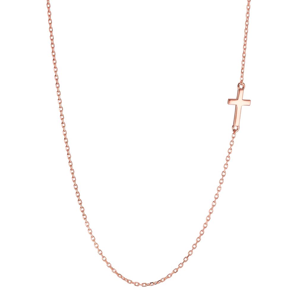 Collier Silber rosé vergoldet Kreuz 40-43 cm verstellbar-592763